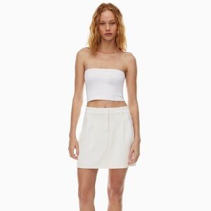 Aritzia Effortless Mini Skirt Light Birch Size S